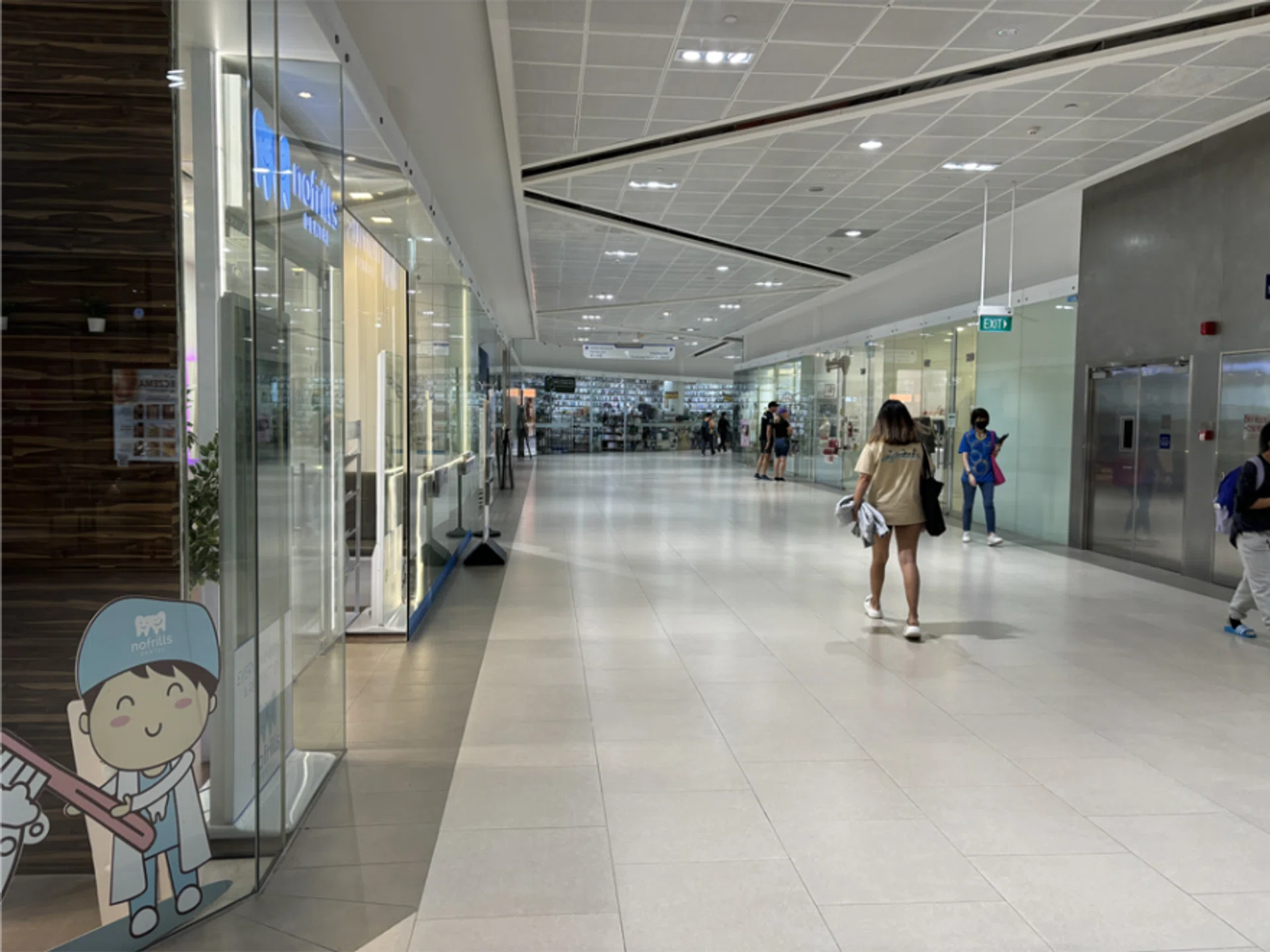 Marina Square was quieter than usual.