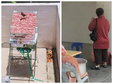 Raw meat drying on air-con vents in Beach Road block becoming an issue again