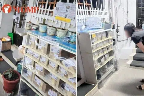 Resident complains as neighbour turns shoe rack into Shopee collection point