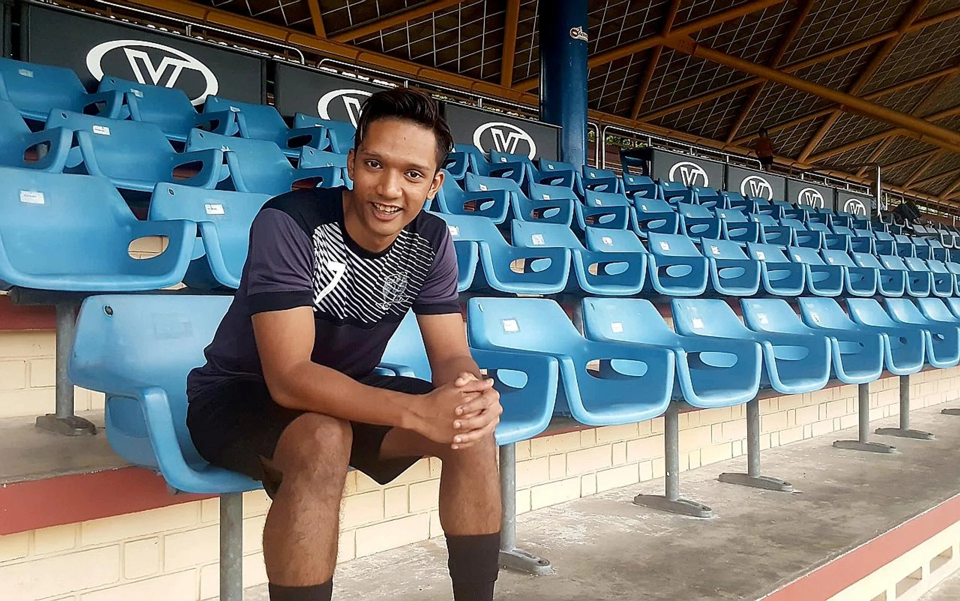 New Hougang coach Philippe Aw is confident that he can develop young Fareez Farhan (above) and Iqbal Hussain to take over top striker Khairul Amri in the national team.  