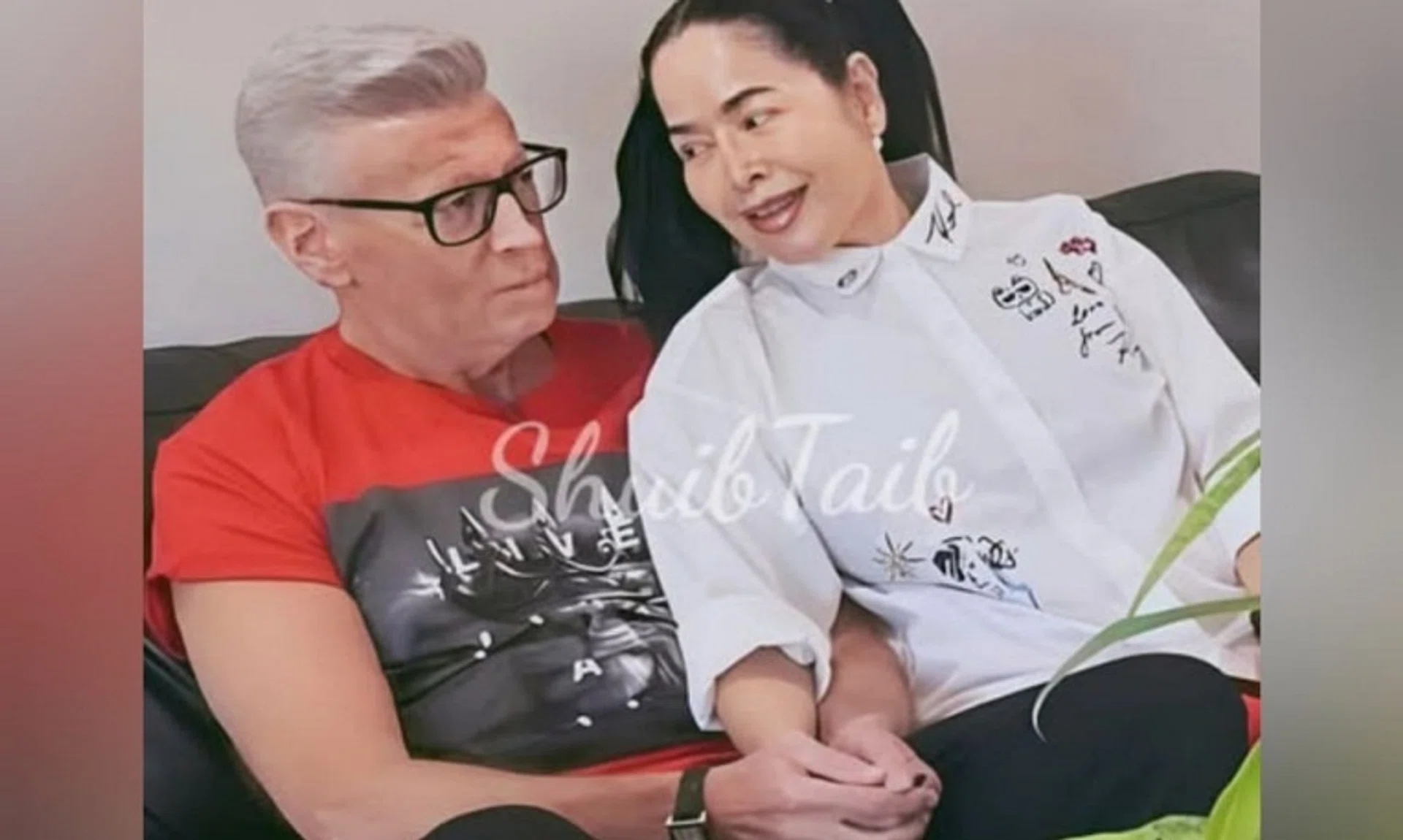 Anita Sarawak and her husband, Mahathir Abdullah, in Las Vegas, United States.