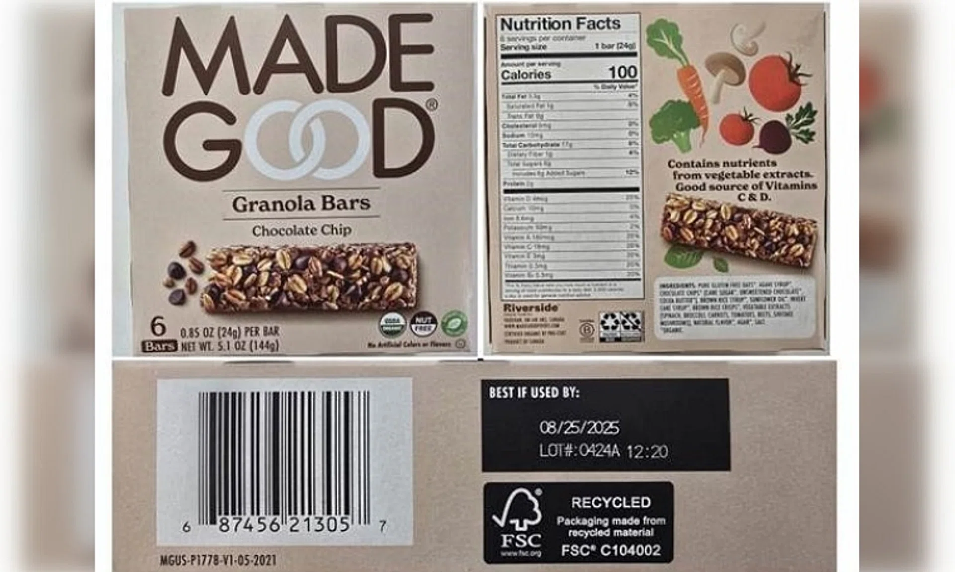 Those who have purchased the affected granola bars are advised not to consume them.