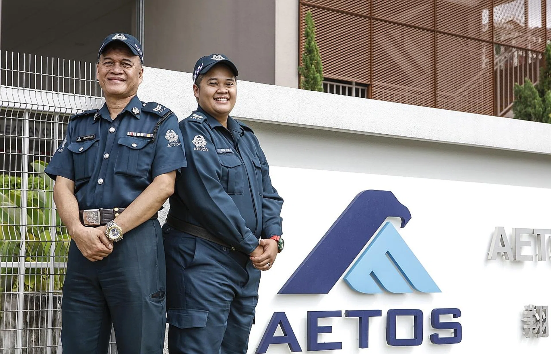 Mr Hosairi Kalil and daughter, Ms Nur Lin Hosairi, are both auxiliary police officers. 