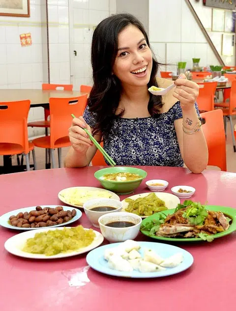 TV host Sarah Benjamin likes Teochew porridge