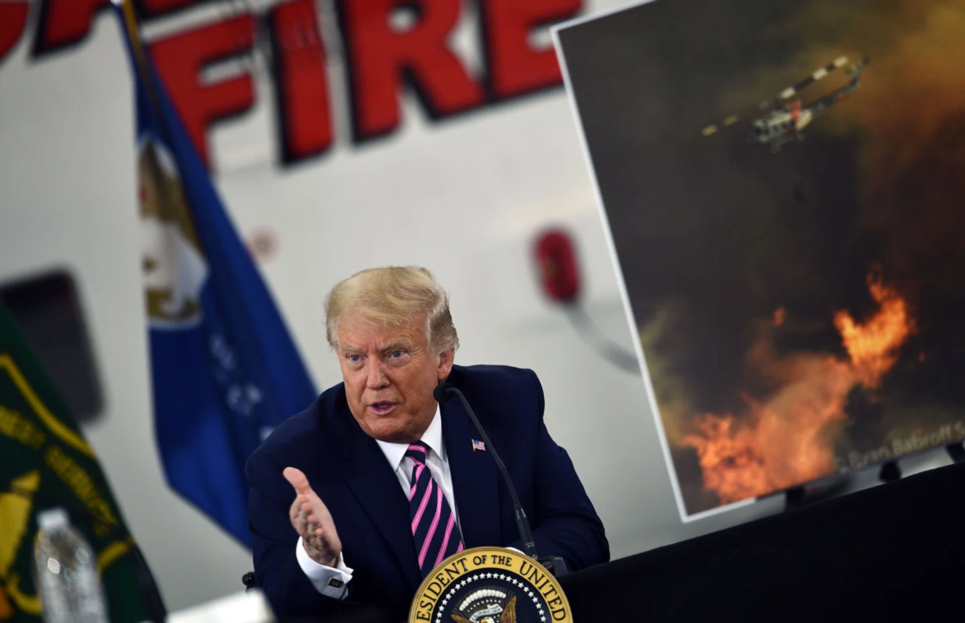 US President Donald Trump's comments drew scorn on social media. Some Americans wondered if he may have misunderstood briefings about the effects of fire on trees. 