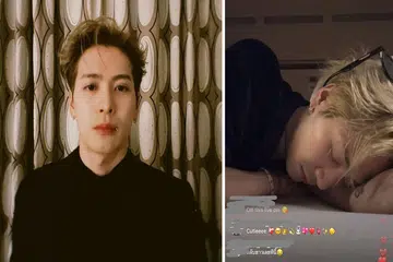 Jackson Wang live streams himself sleeping at airport, while 34,000 tune in