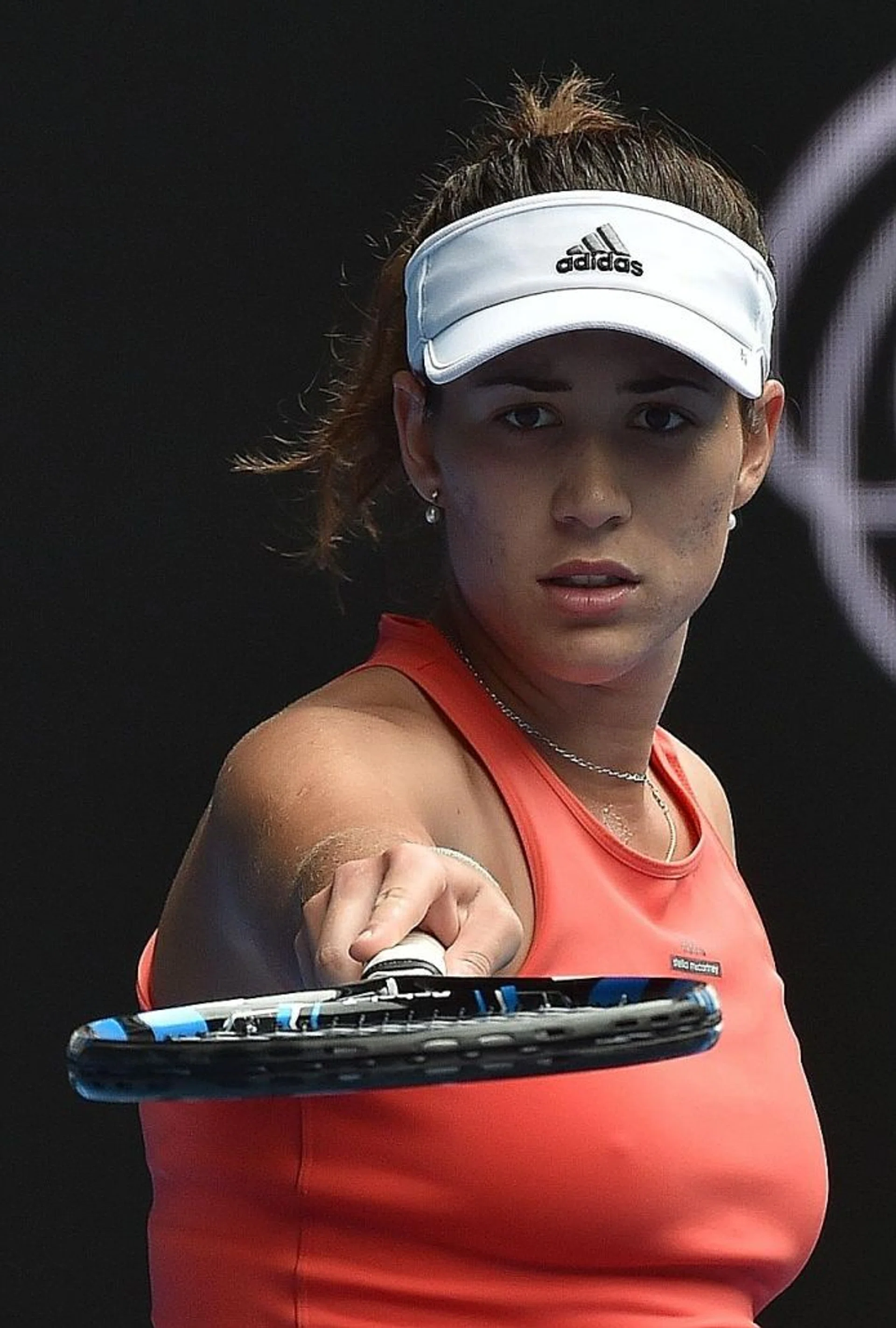 EYEING THE TITLE:  Garbine Muguruza (above) advances to the third round and has been tipped as a future world No. 1.