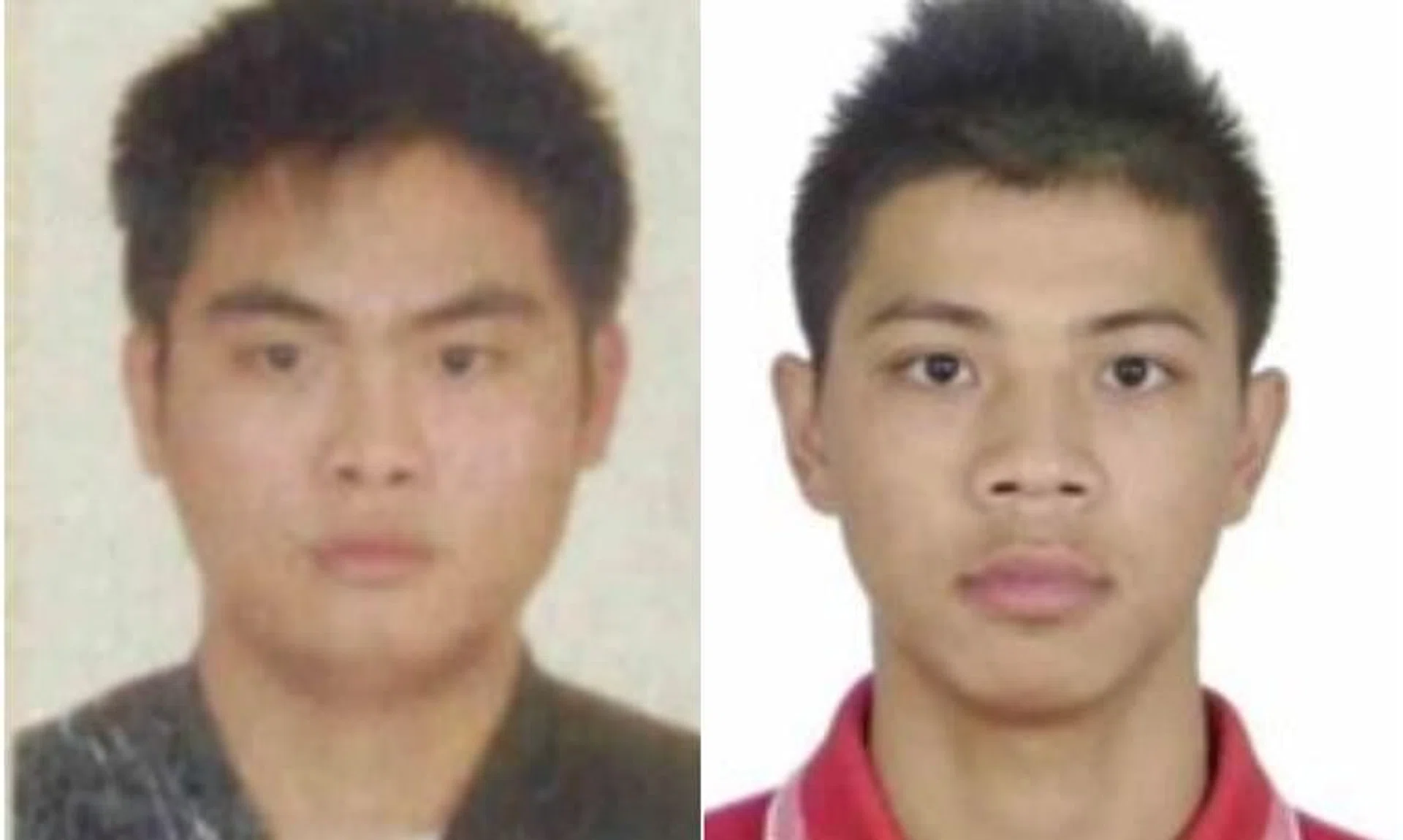 Warrants of arrest and Interpol Red Notices have been issued against two more suspects, Su Yongcan (left) and Wang Huoqiang.