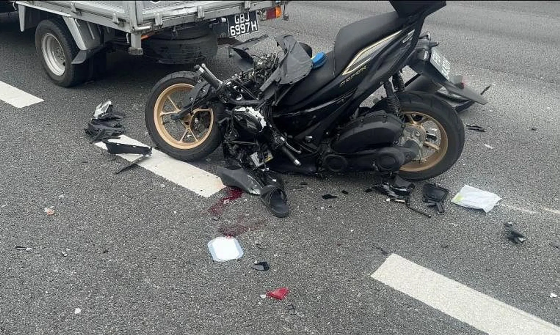 The accident occurred along East Coast Parkway (ECP) towards the city on Nov 8.