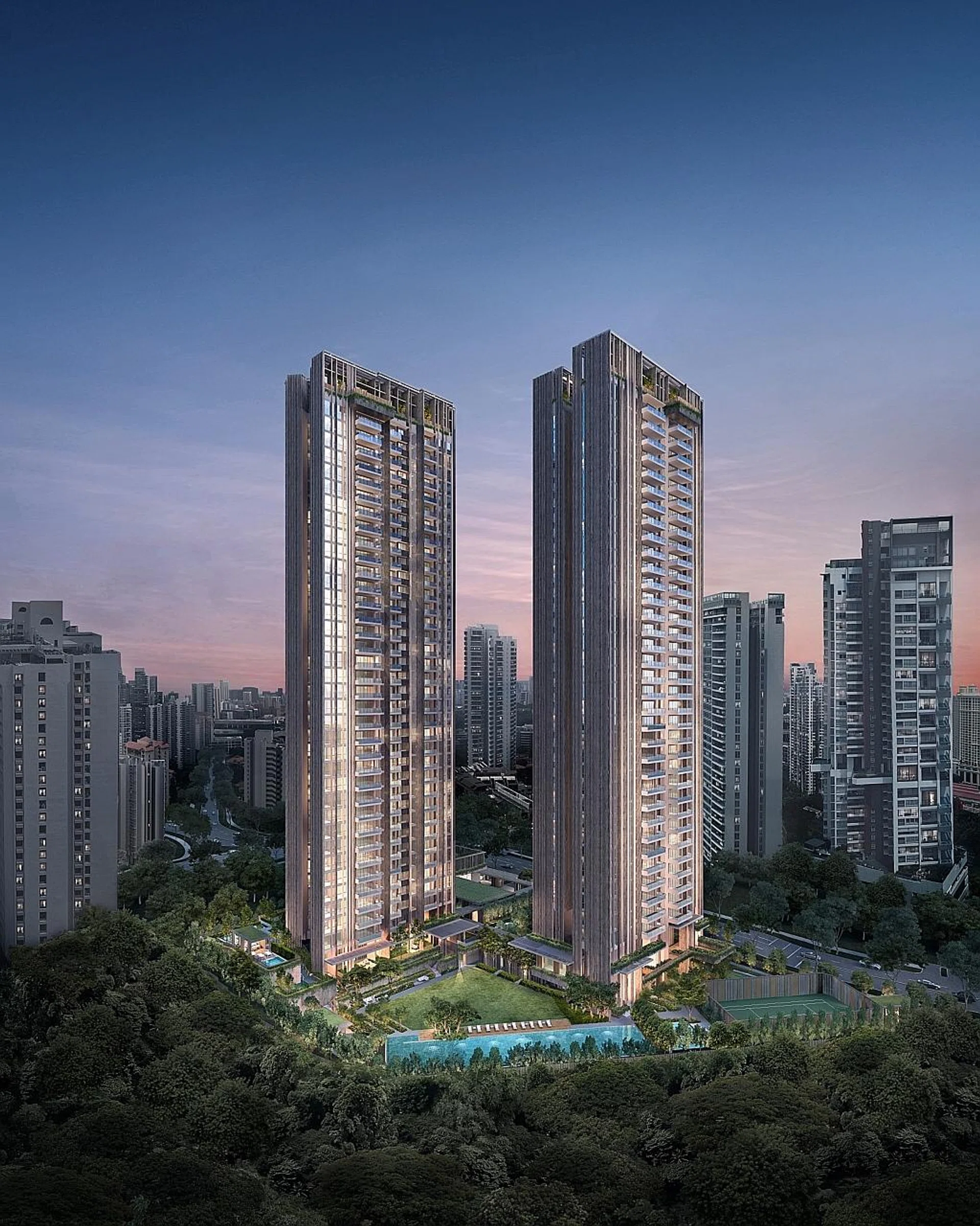 The Avenir (above) was one of three new high-end projects launched in the prime district, and its premium units were a hit. 