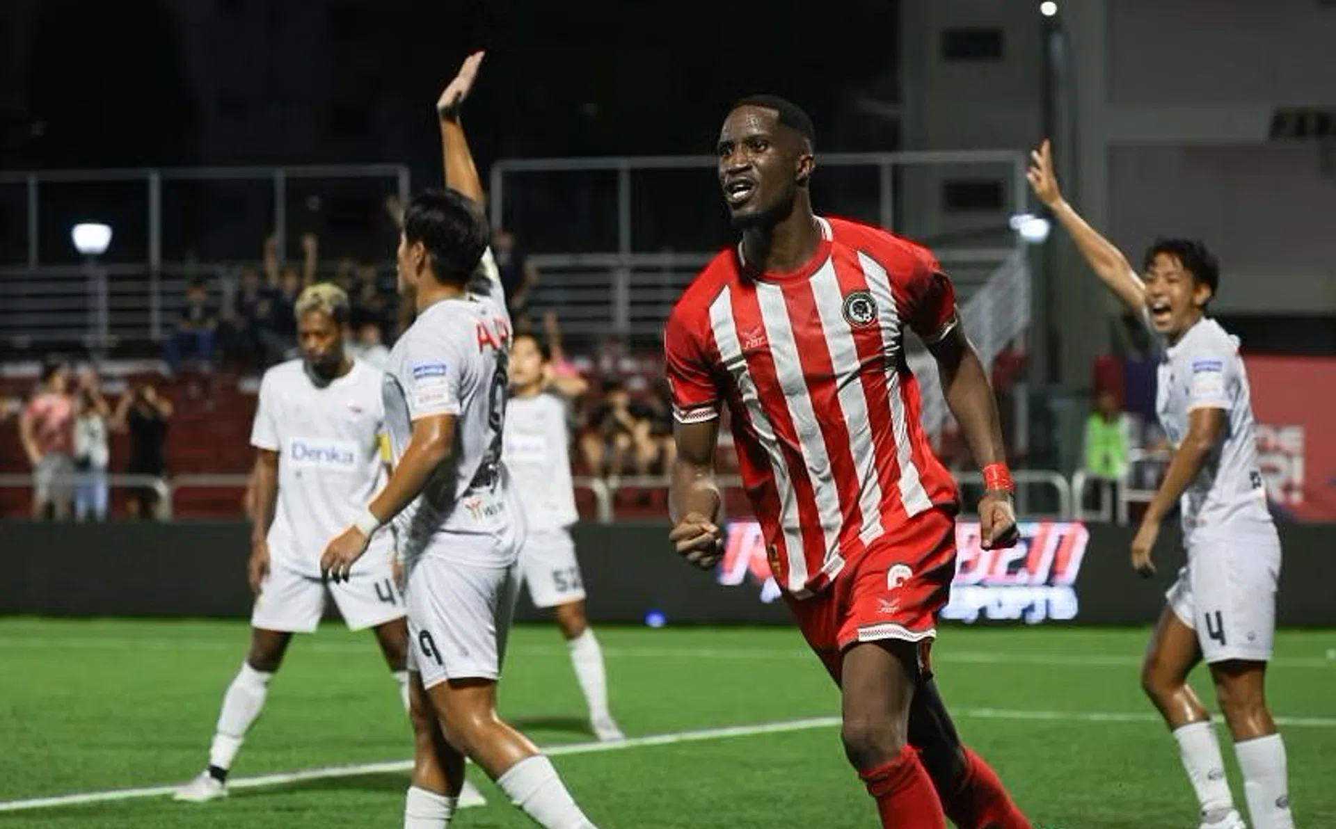 Observers told ST that French forward Salif Cisse was subject to racist remarks and monkey chants in the first half.