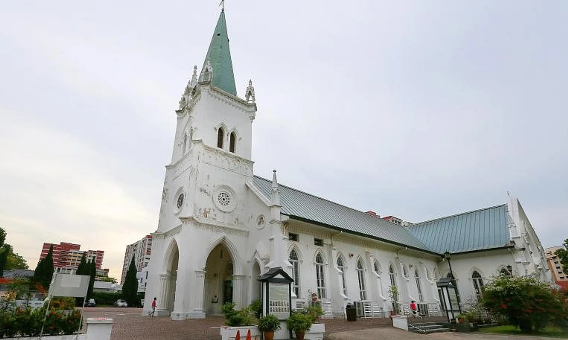The police received a report of the men behaving suspiciously at the Church of the Nativity of the Blessed Virgin Mary on Sept 8.