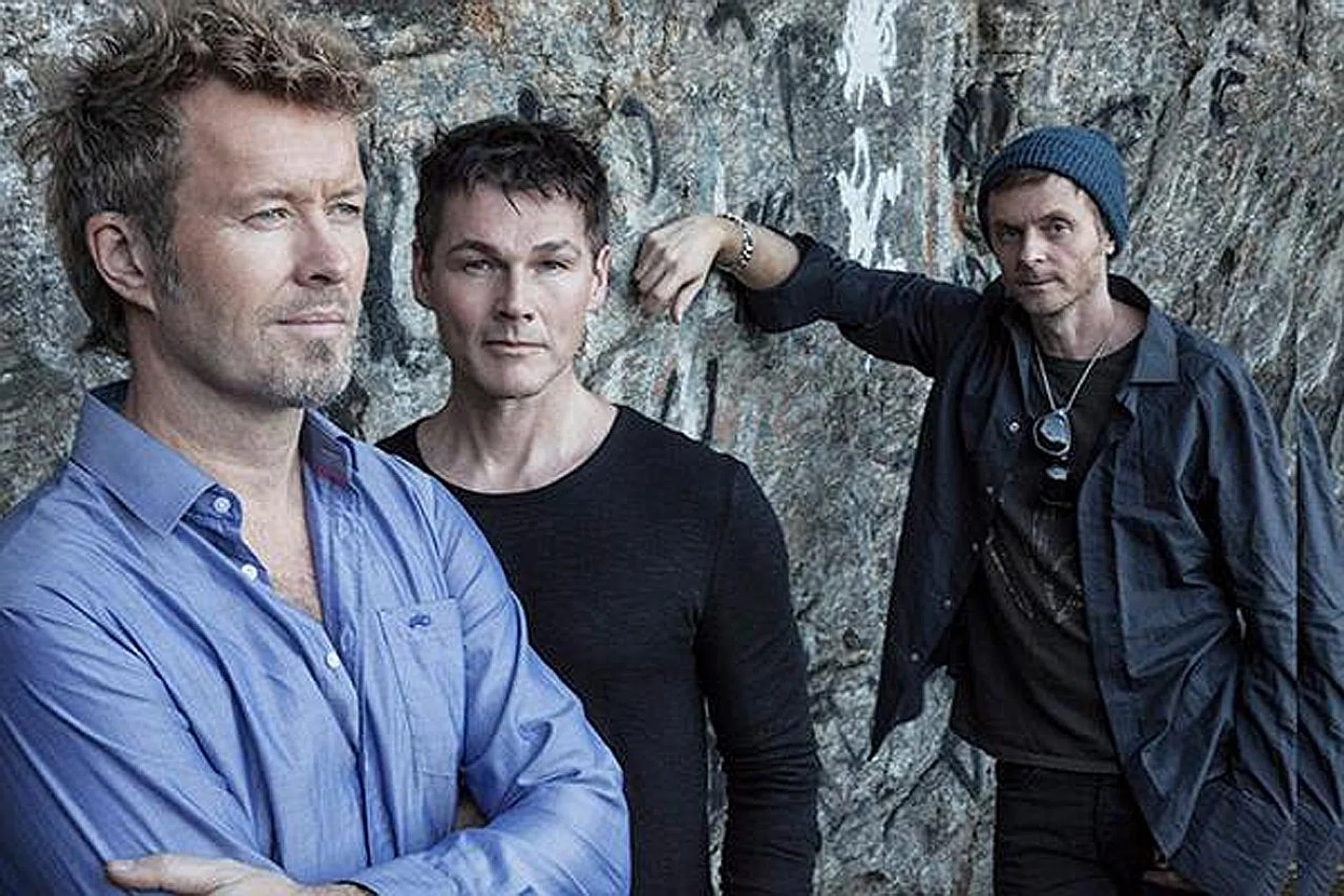 (From left) Magne Furuholmen, Morten Harket and Paul Waaktaar-Savoy, who make up the Norwegian band A-ha, best known for their 1985 hit Take On Me.