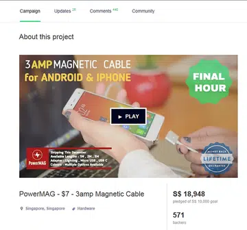 Backers vent online at Singapore-based Kickstarter project