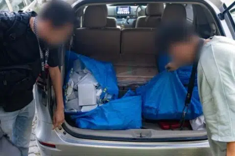 The police and HSA seized more than 64,000 vapes and components worth more than $560,000 during raids on the syndicate, one of the largest hauls of vapes so far in 2025.