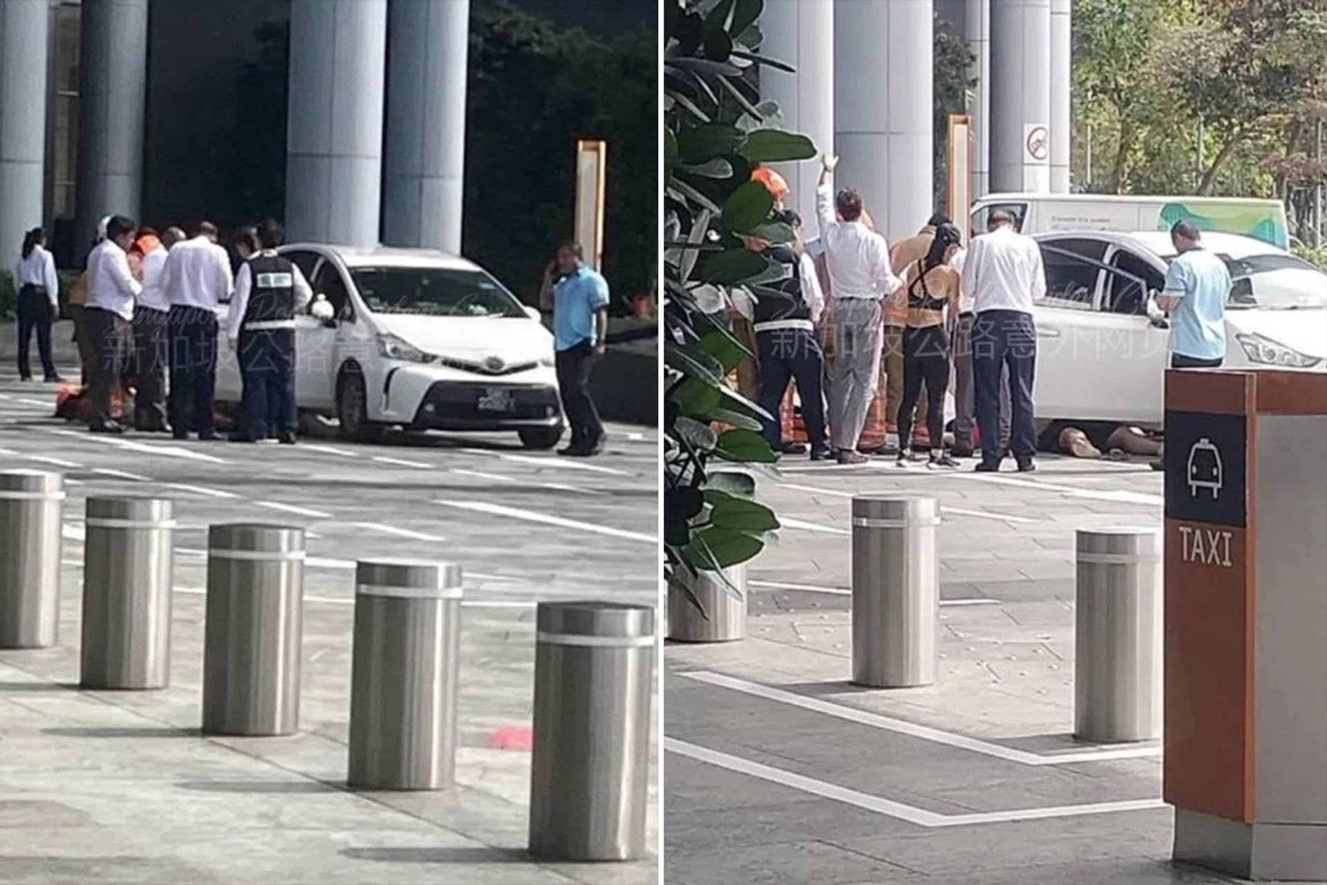 A private-hire driver collapsed at MBFC pick-up point.