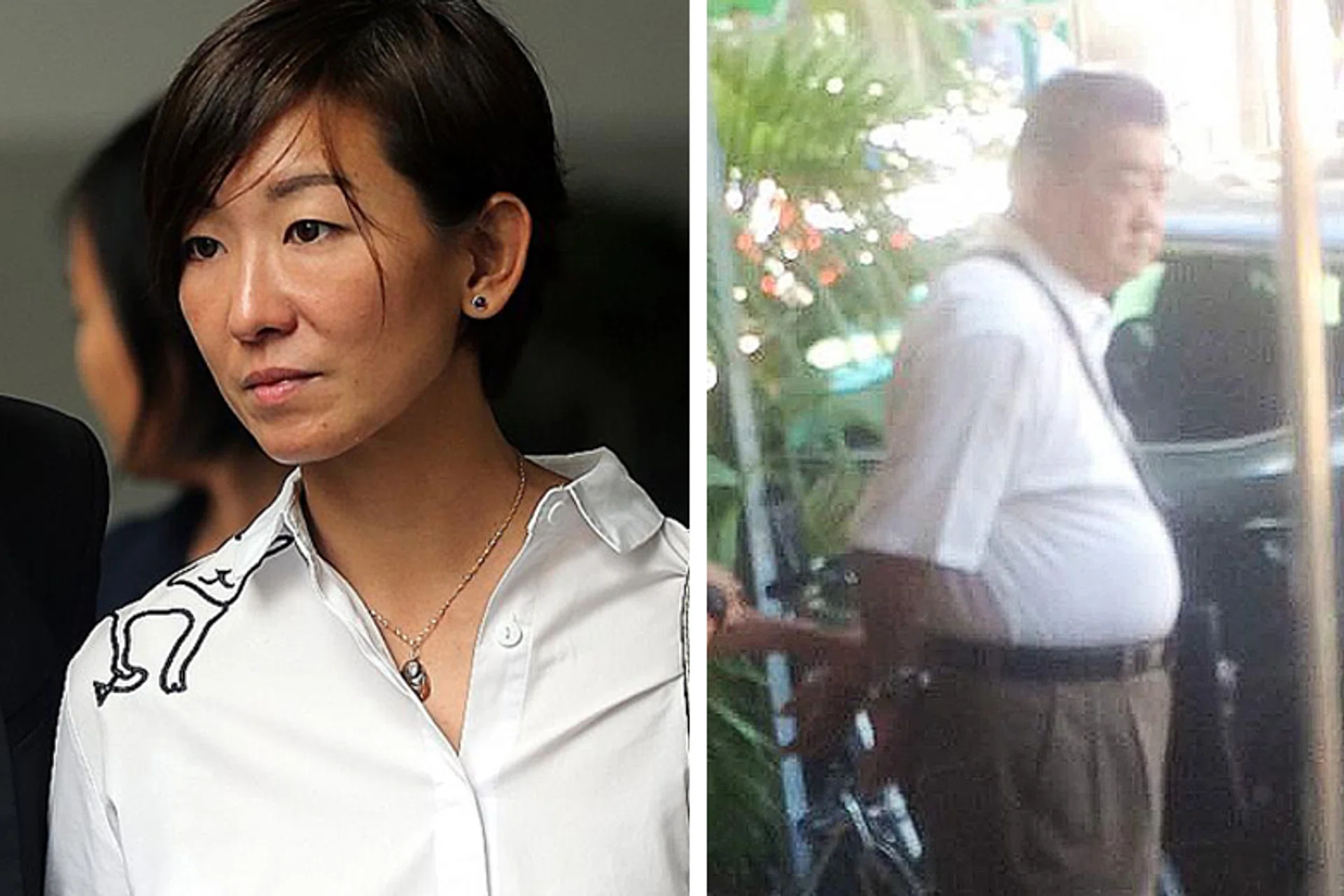 Ms Shyller Tan said her father Tan Nam Seng (right) had been under great strain. 