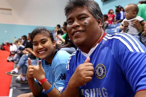 Football keeps these girls busy
