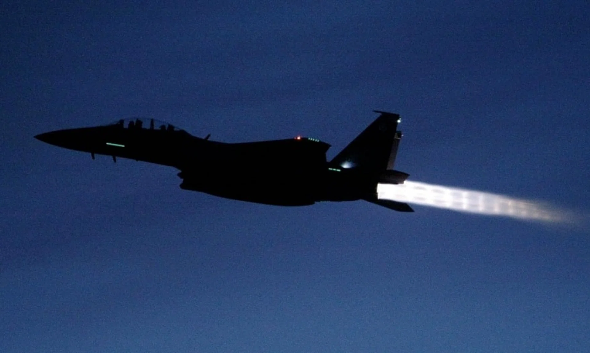 Two of RSAF’s F-15SGs scrambled and escorted the plane away from populated areas. The plane landed safely at Changi Airport.