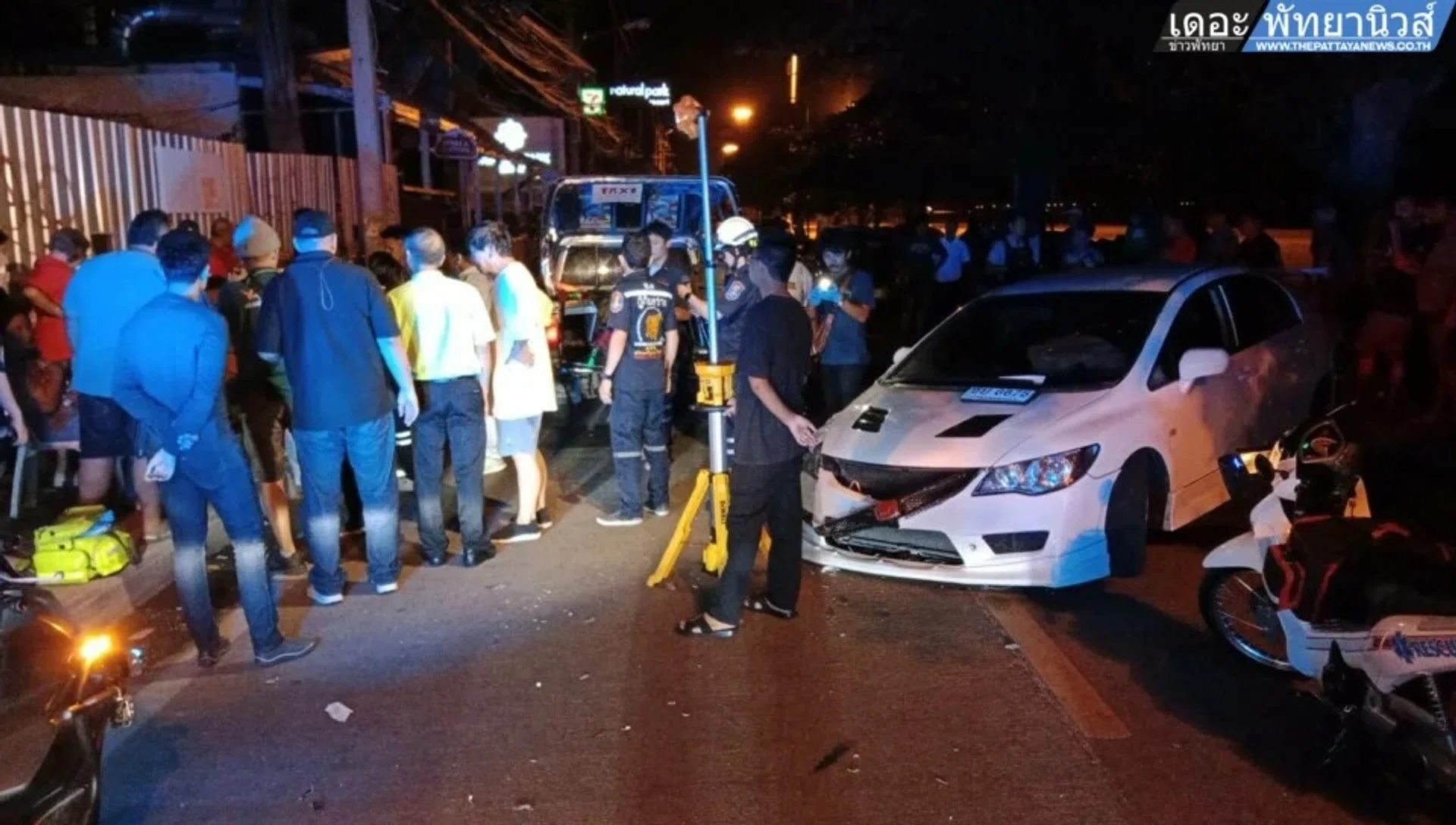 Emergency responders administered first aid at the scene before transporting the injured to a nearby hospital.