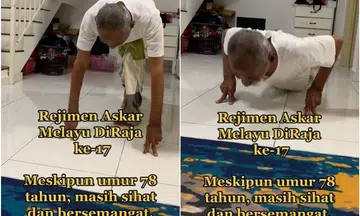 Malaysian man, 78, wins the Internet with 3-finger push-ups