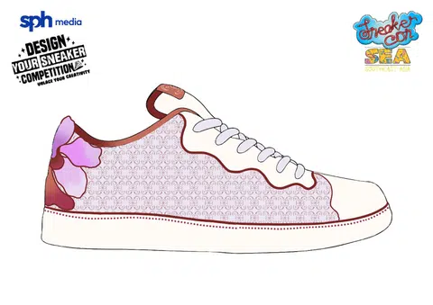 dlsneaker05 - Design 9 submitted by Lee Kai Wei Jeslyn
Credit: Design Your Sneaker Competition