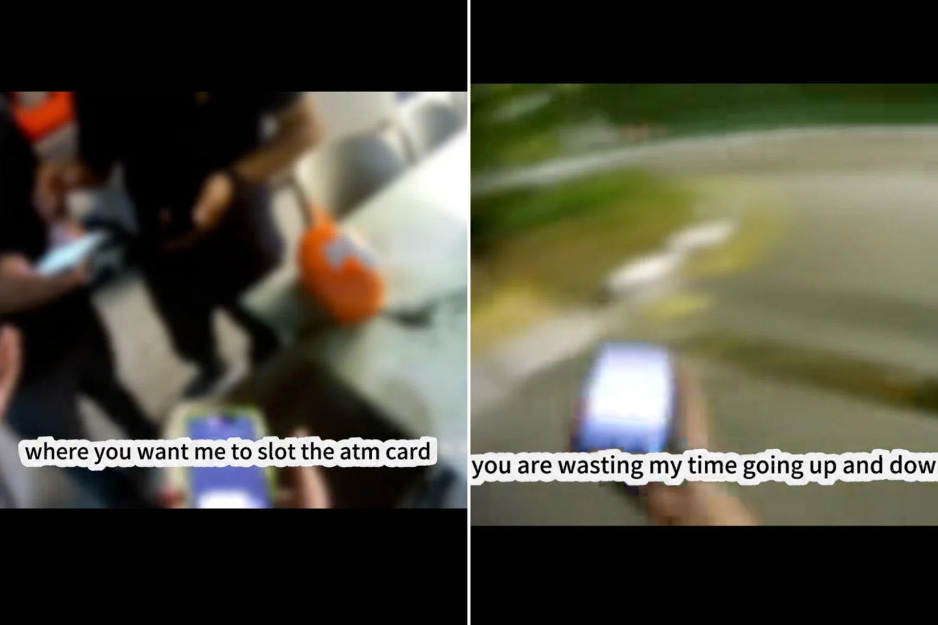 “This is the reason I hate taking cash order," said the rider.