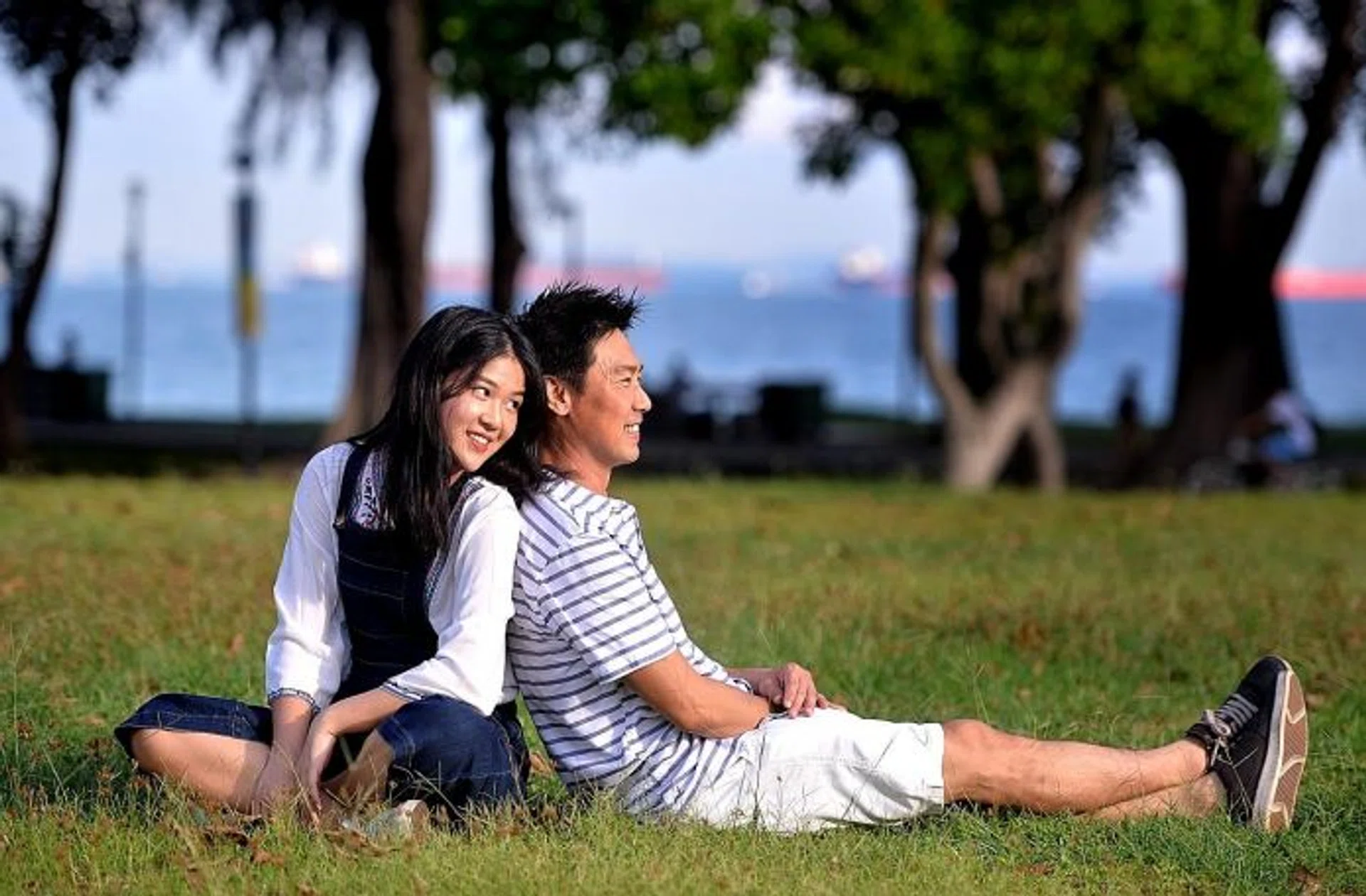NO SECRETS: Chen Yi Xin often confides in her father, former TV actor Edmund Chen.