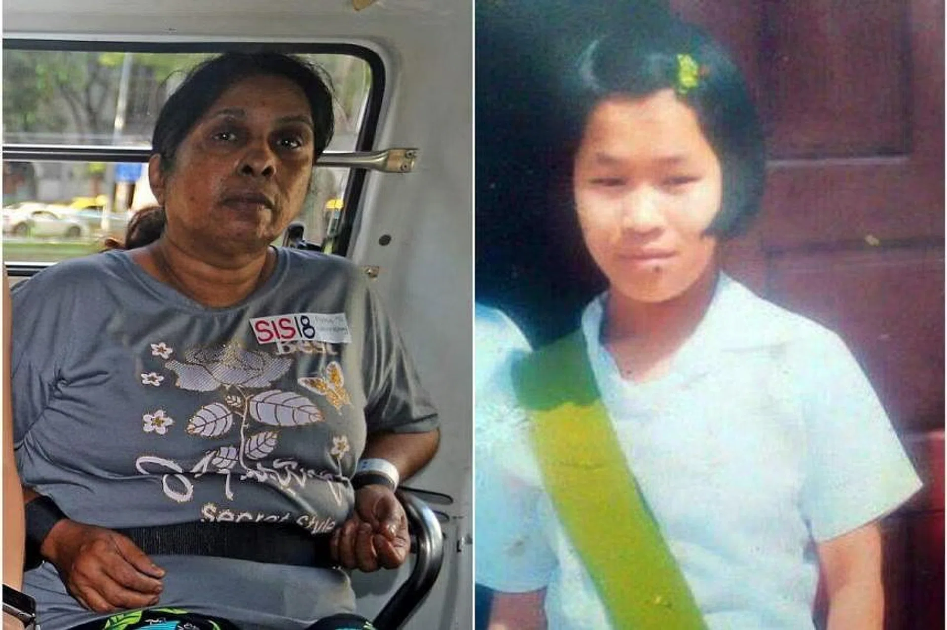 Prema S. Naraynasamy (left) pleaded guilty to 47 charges of voluntarily causing hurt to domestic helper Piang Ngaih Don. 