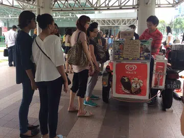 Ice cream uncle dishes out free ice cream on his 70th birthday