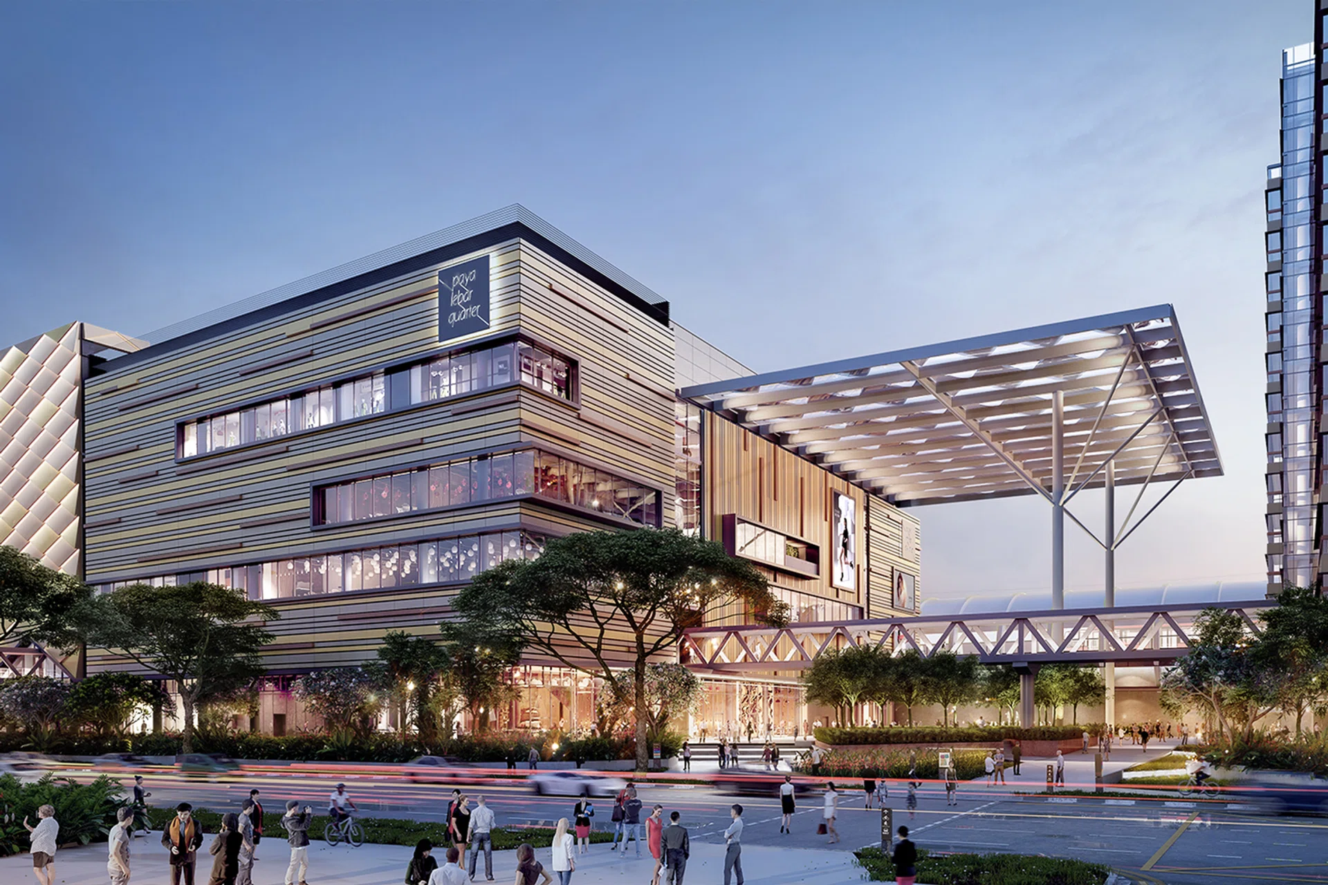 An artist's impression of the upcoming project in the Paya Lebar Quarter. 
