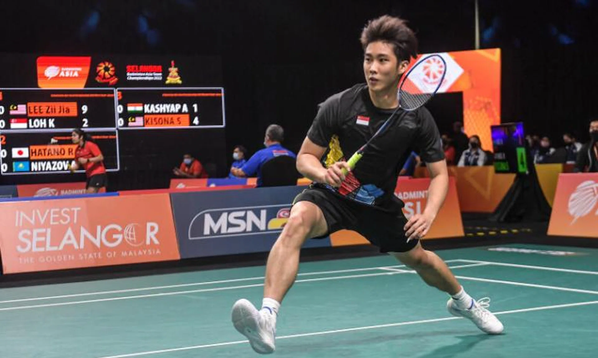 Singaporean shuttler Loh Kean Yew, pictured at the Badminton Asia Team Championships in February, lost 2-1 to Denmark's Anders Antonsen in the first round of the All England Championships on March 17.