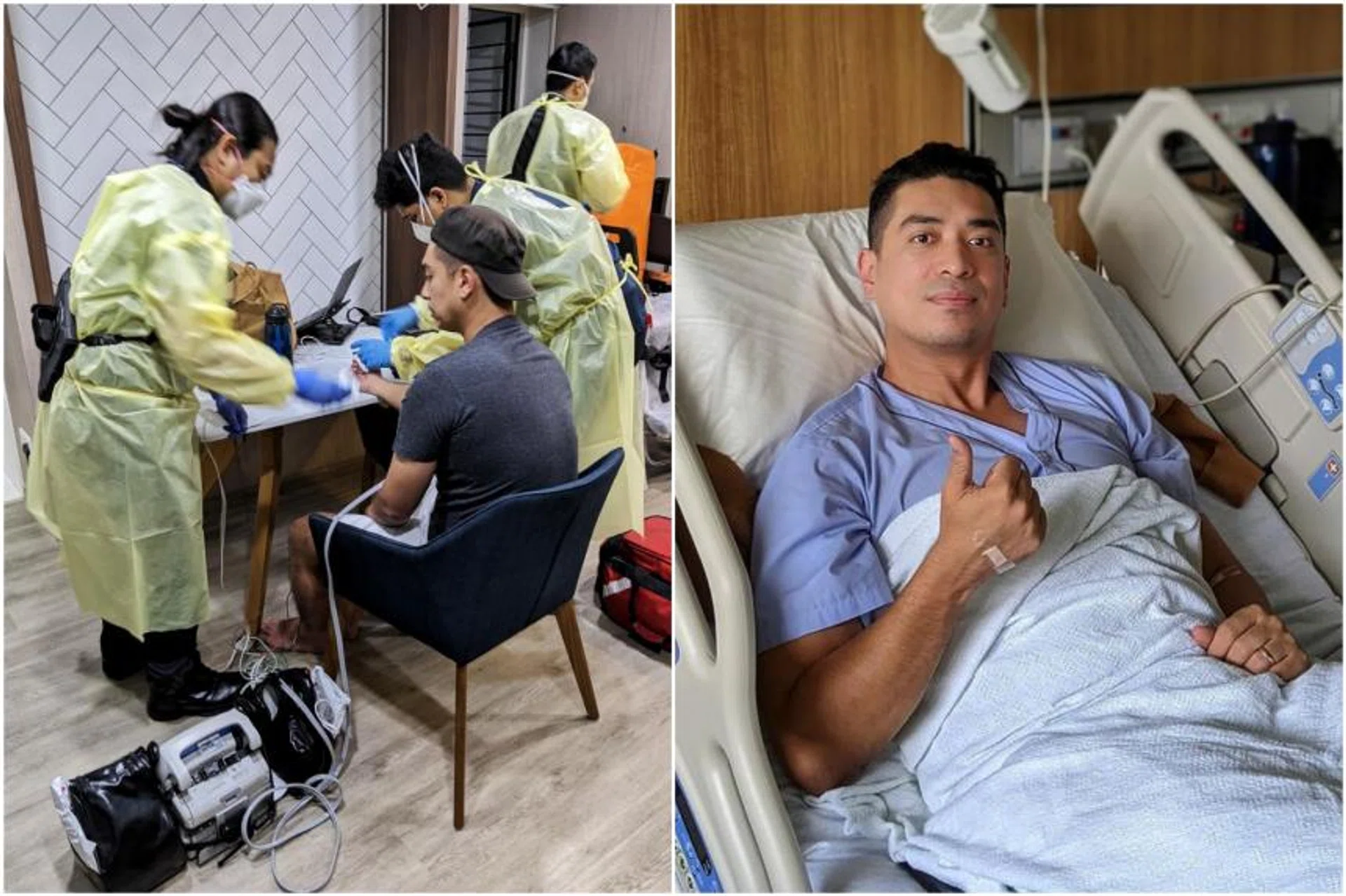 Kiss92 DJ Divian Nair suffered a severe migraine attack that caused some paralysis on one side. 
