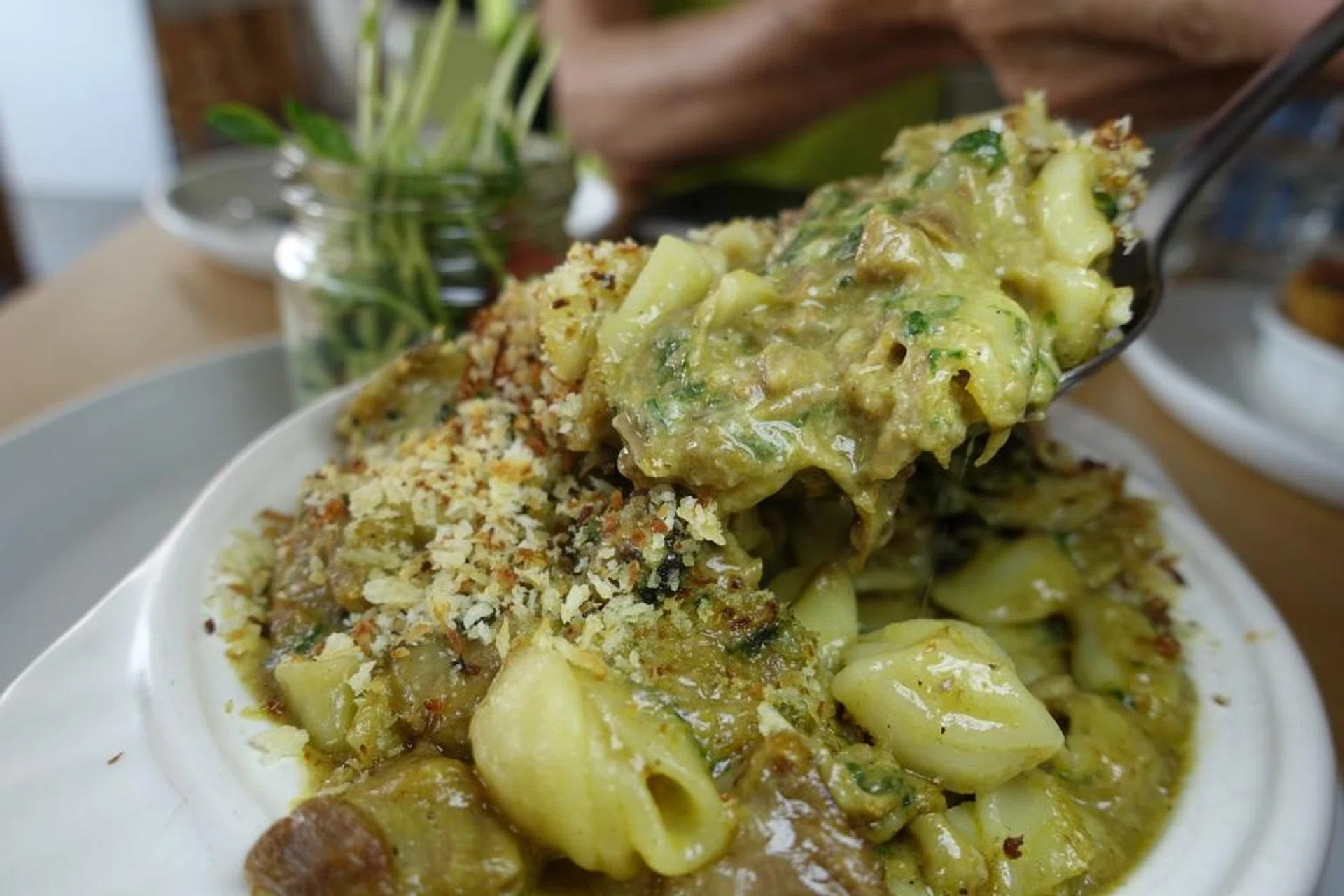 Arbite’s Beef Rendang Mac & Cheese. 