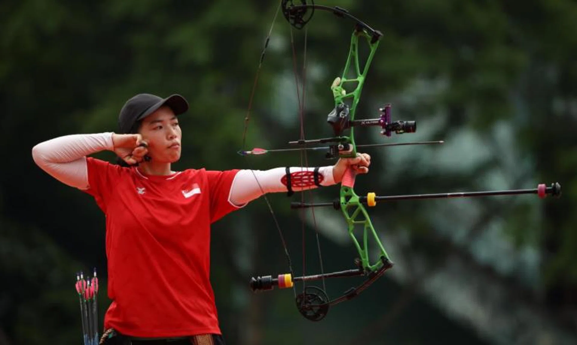 Contessa Loh won gold in the women's individual compound event on May 19, 2022.
