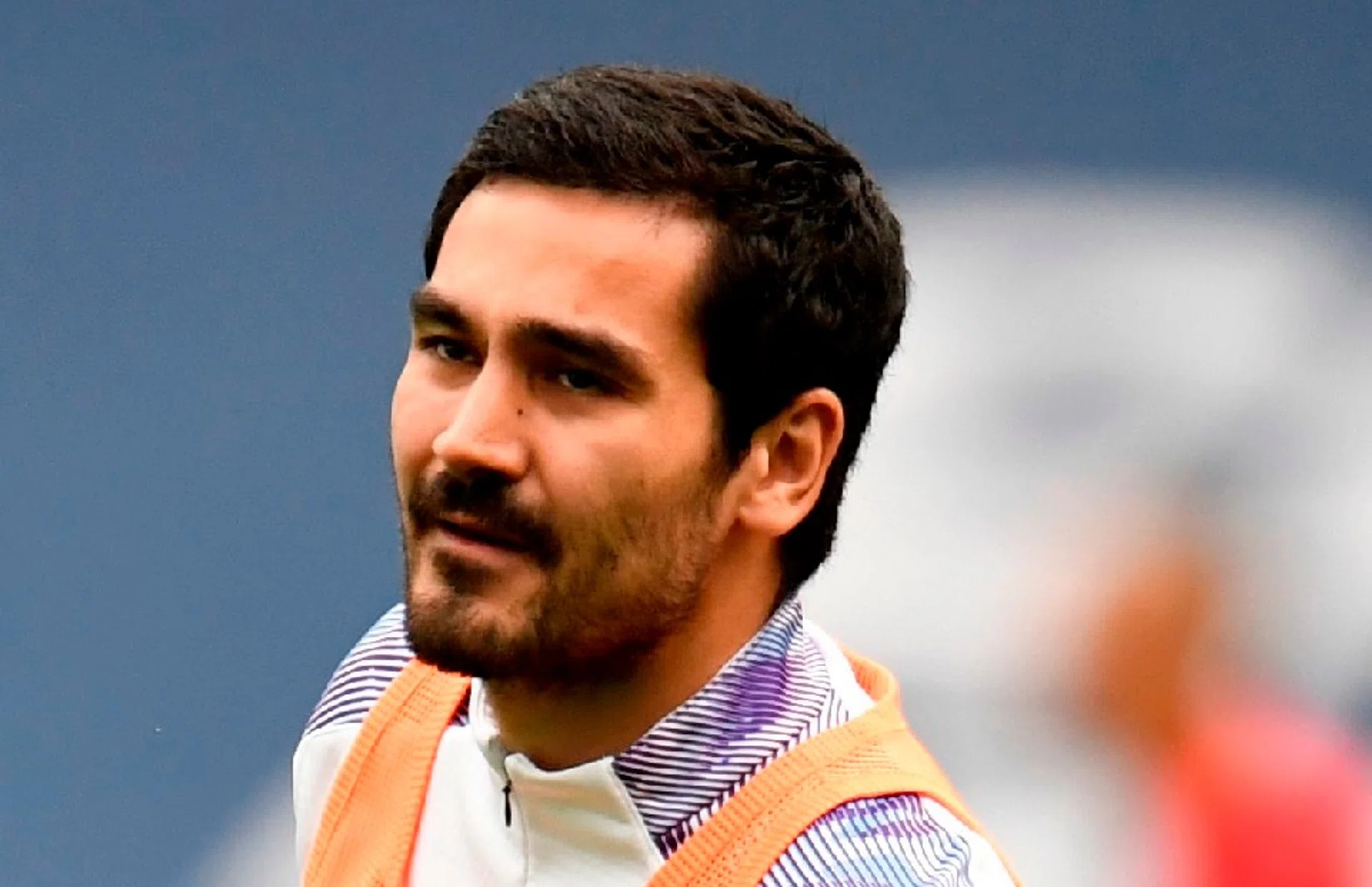 Midfielder Ilkay Guendogan (above) becomes the third Manchester City player to contract Covid-19, after winger Riyad Mahrez and defender Aymeric Laporte previously tested positive earlier this month.