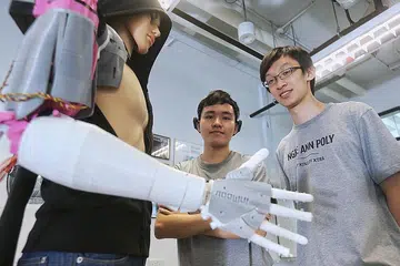 Ngee Ann Polytechnic students invent mind-controlled prosthetic arm
