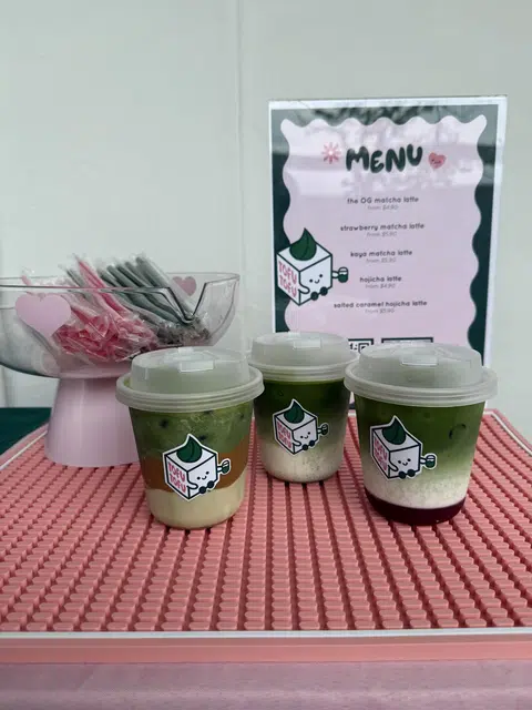 Ms Tris Su sold about 15 cups of matcha latte during Tofu Tofu's launch weekend in March 2025. Now, sales have grown about 4.5 times that figure over a weekend.