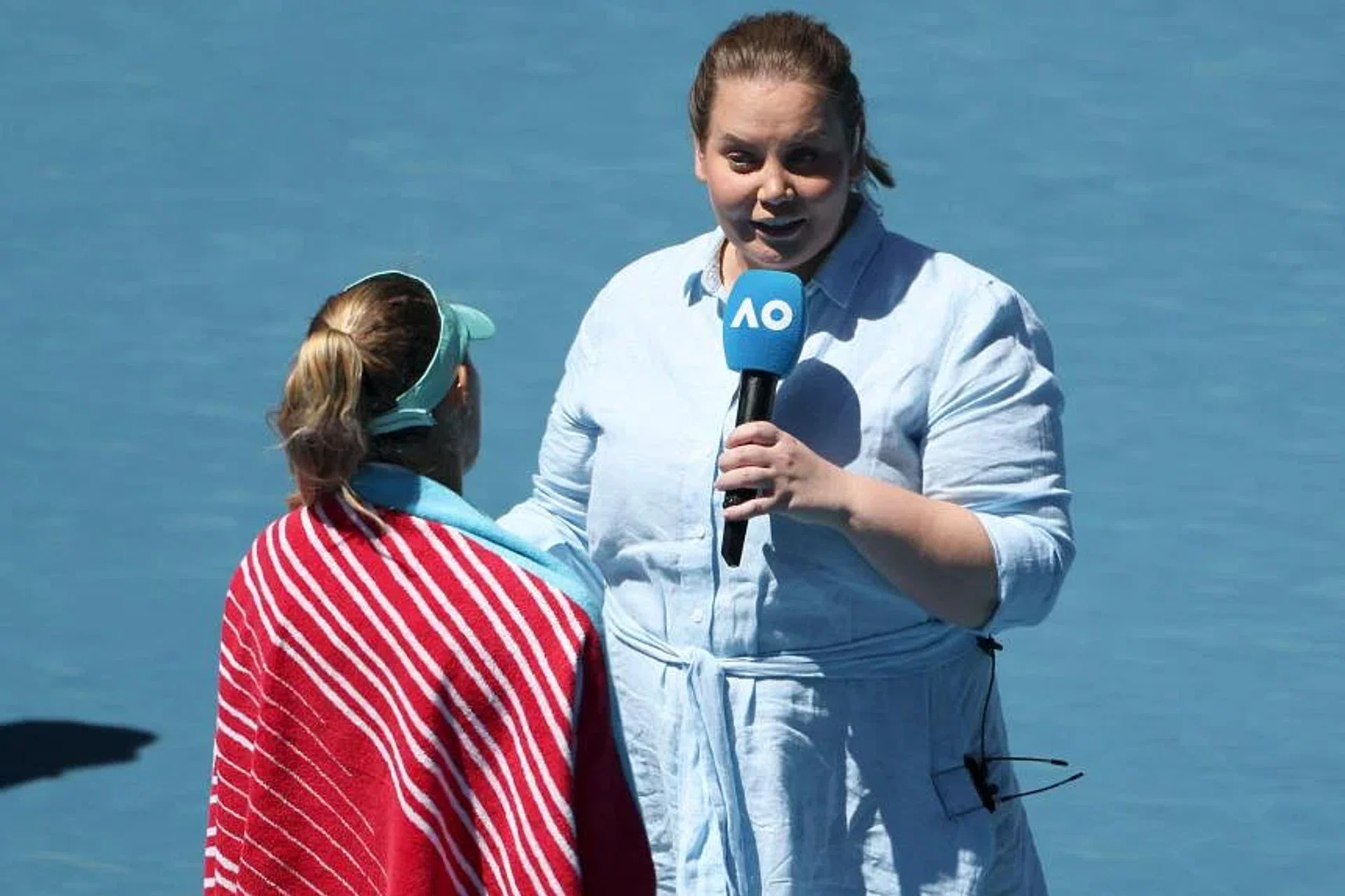 Player-turned commentator Jelena Dokic (right) said she had repeatedly come in for online abuse over her weight. 
