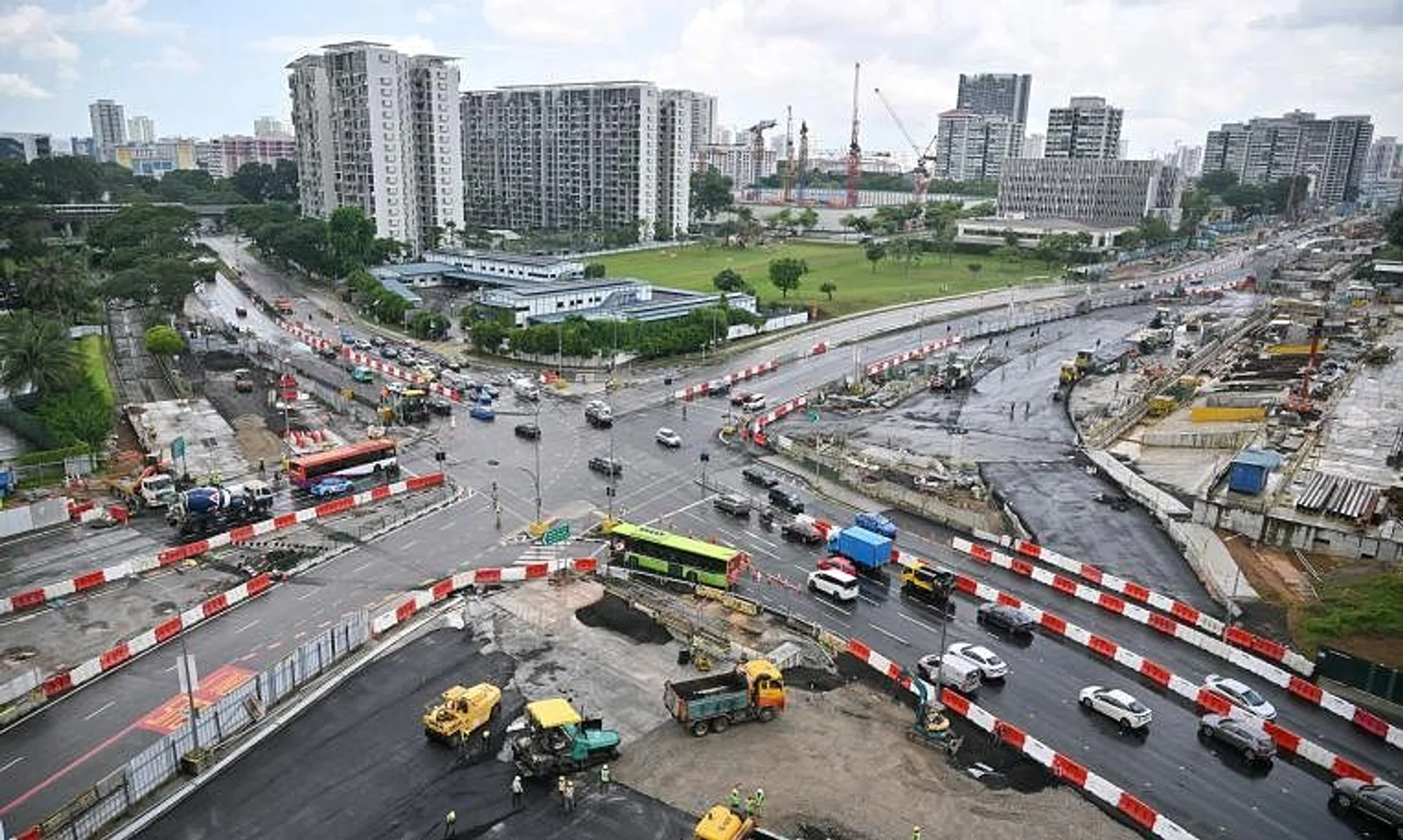 The LTA said the roundabout at the intersection of Ang Mo Kio Avenue 5 and Avenue 6 will be in place till the end of July 2025.