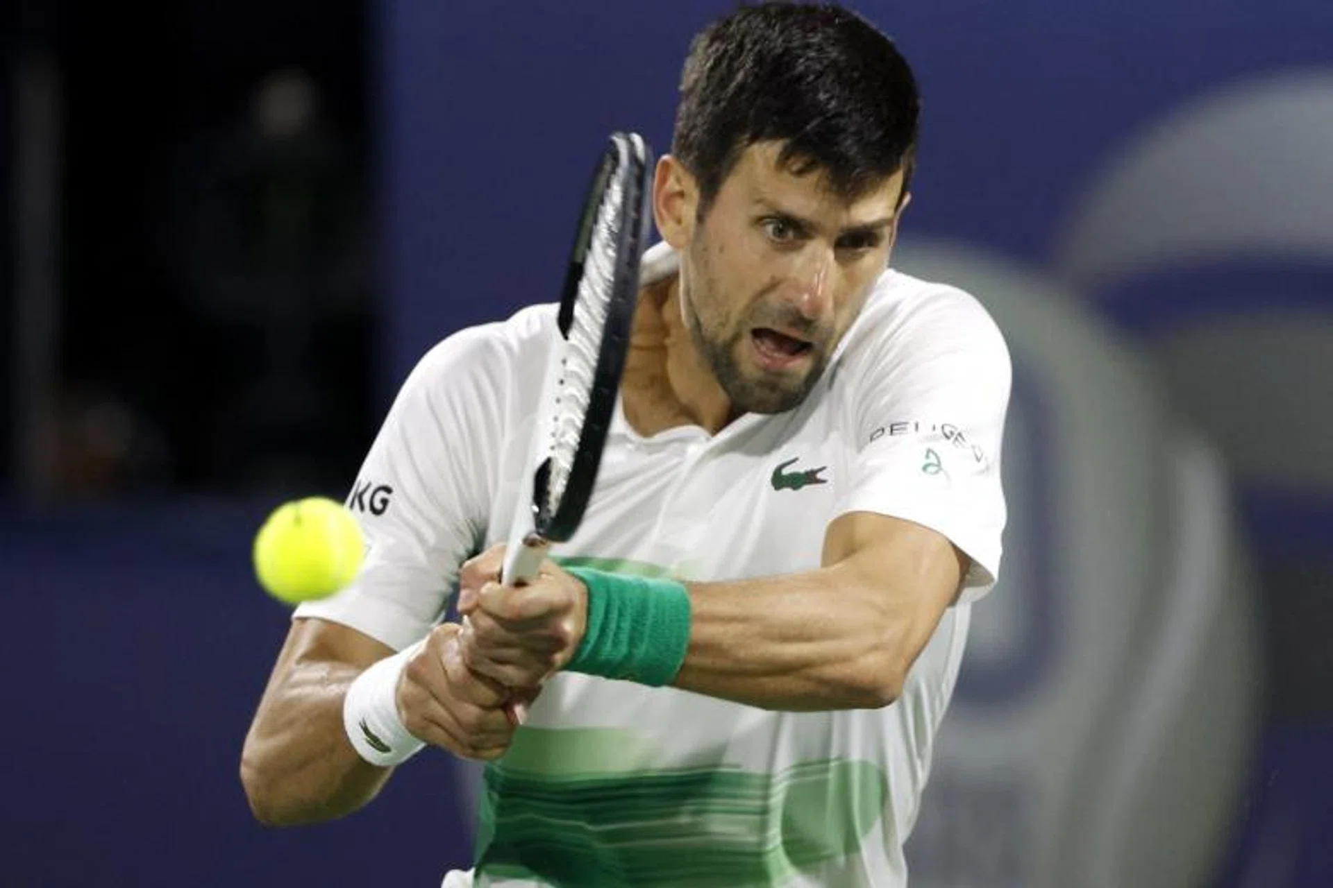 Djokovic (above) has refused to be vaccinated against Covid-19. 
