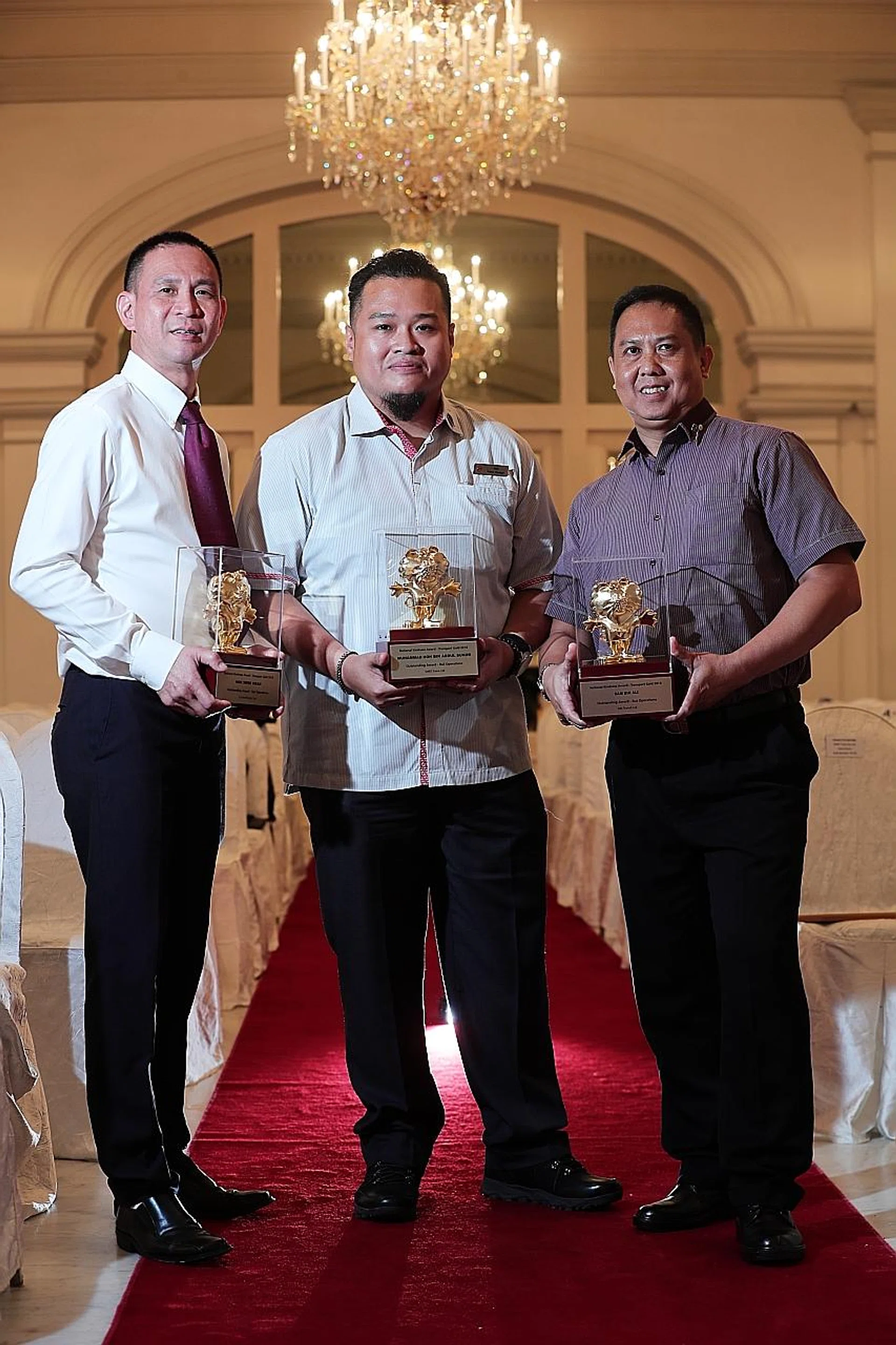 (From left) Mr Hok Swee Kwan, Mr Muhammad Noh Abdul Sukor and Mr Sam Ali. 