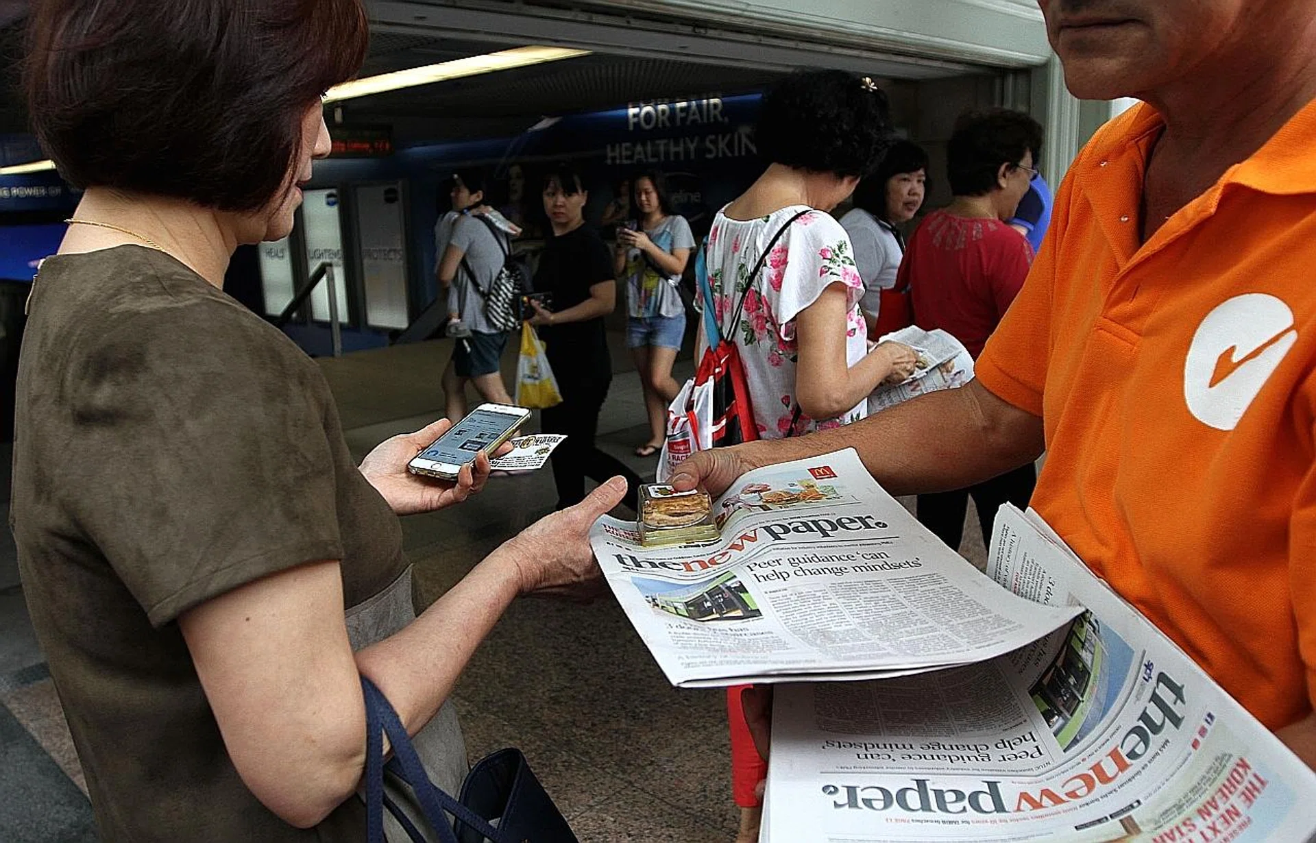 Readers got a bite-sized Signature Canape Pie, a $2 voucher and a copy of the day's issue of TNP. 