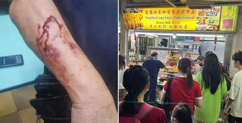 Curry puff hawker gets into scuffle with elderly man