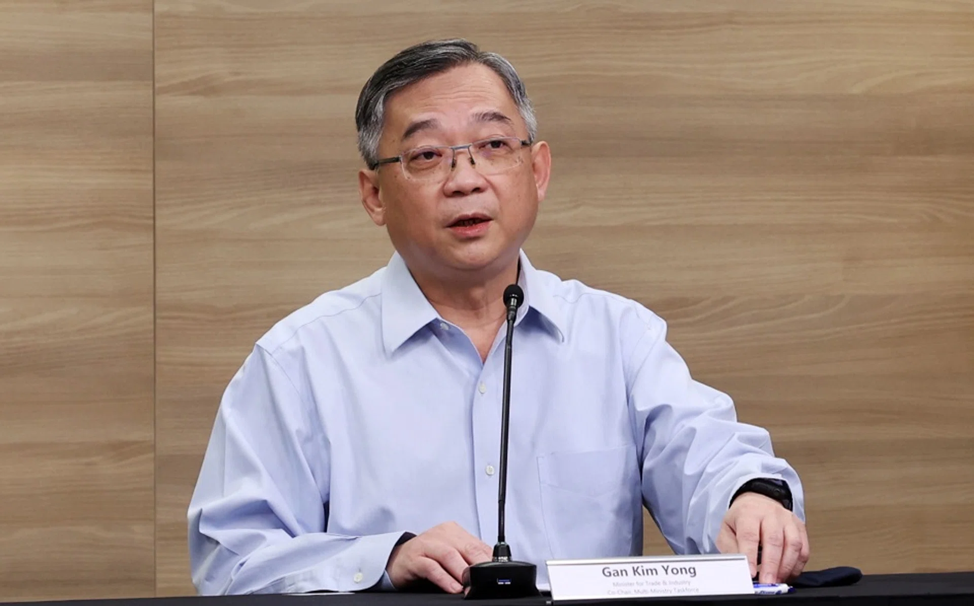 Minister for Trade and Industry Gan Kim Yong. 
