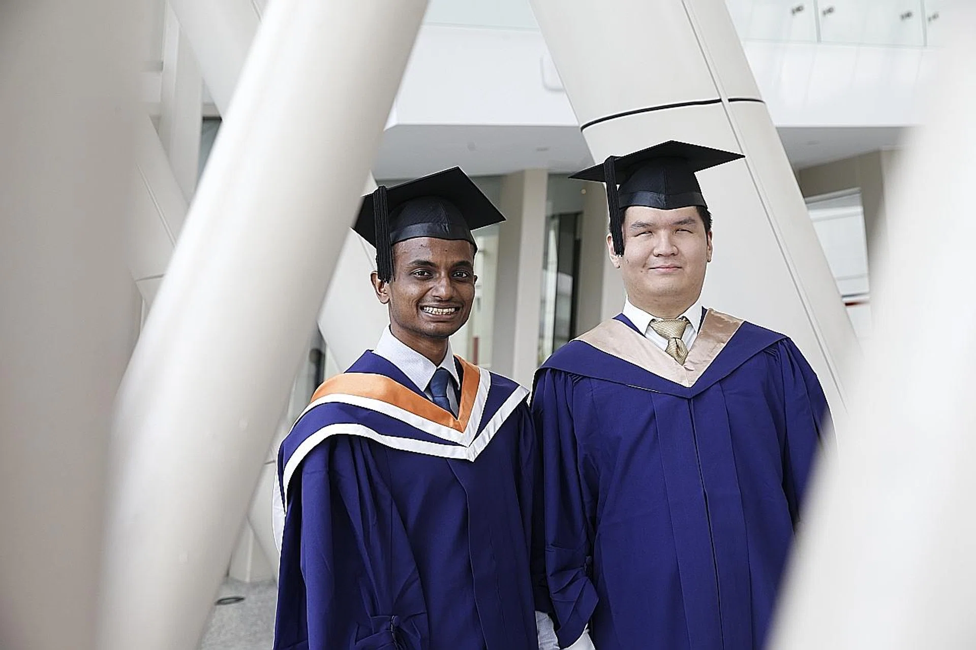 Mr M Thirukkumaran (left) and Mr Steven Tanus. 