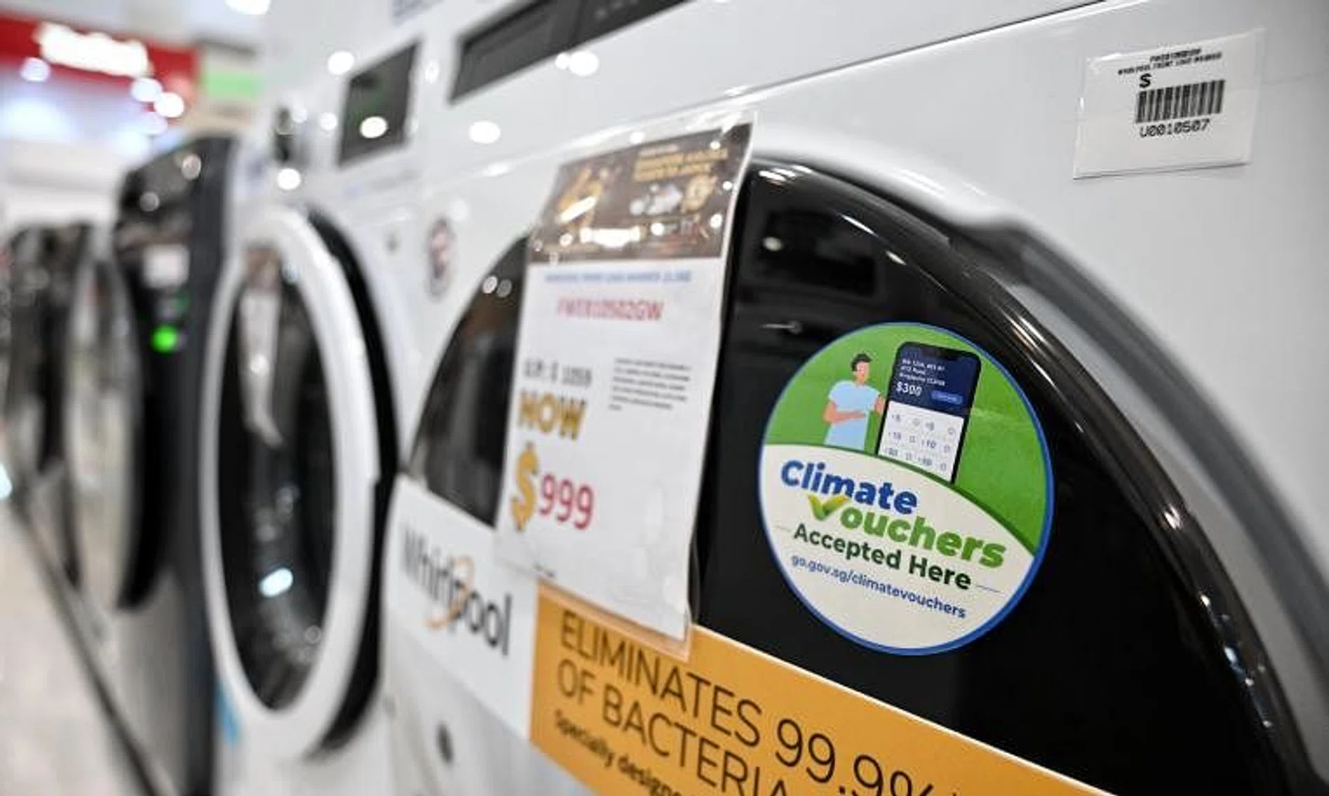 Consumers can use the e-vouchers on 10 types of energy- and water-saving appliances and fittings.