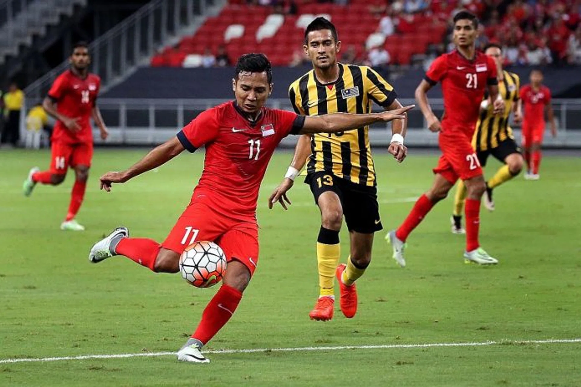 WILD CARD: Sahil Suhaimi (in red) could be the joker in Sundram's pack.