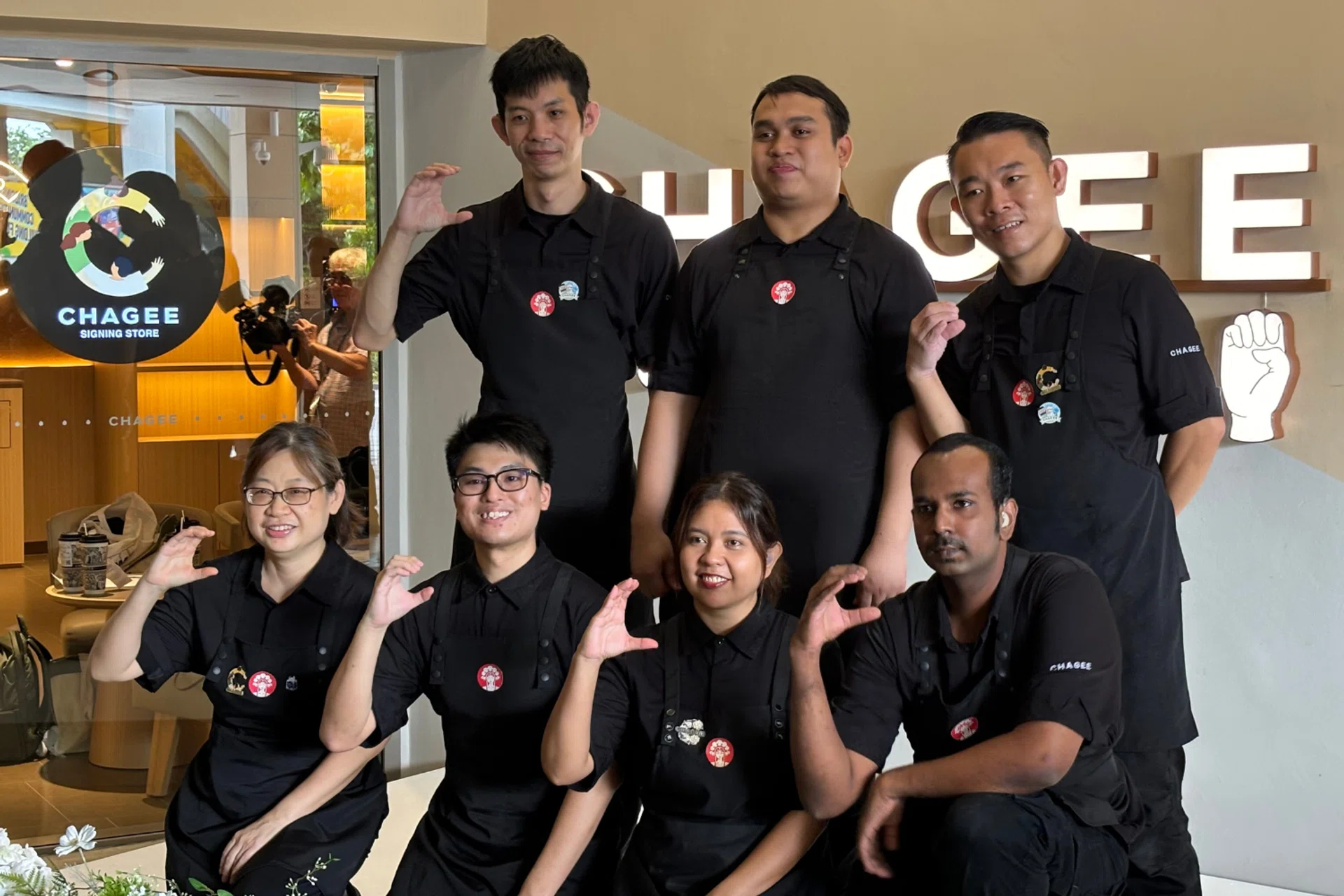 The store is staffed by 14 baristas. TNP PHOTO: SEAH JUN DE