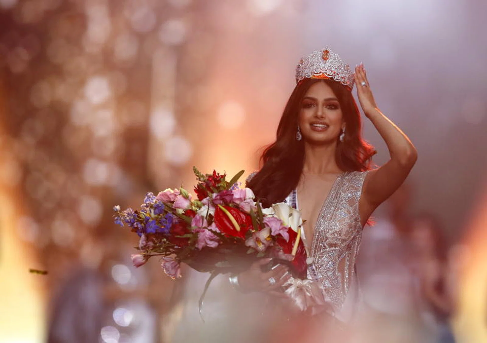Miss India Harnaaz Sandhu triumphed over contestants from 80 countries and territories to be crowned Miss Universe during the Miss Universe 2021 pageant in Eilat, Israel, on Dec 13. 